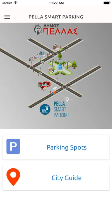 Ảnh chụp màn hình của Pella Smart Parking