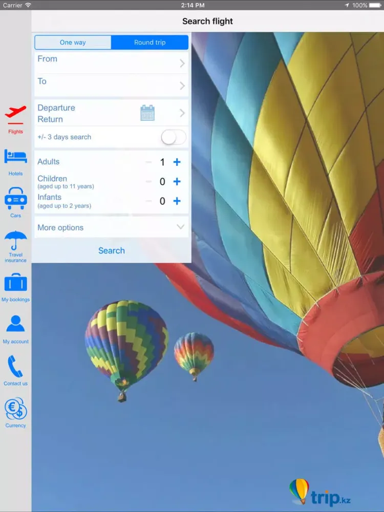 ภาพหน้าจอของ trip.kz iPad 