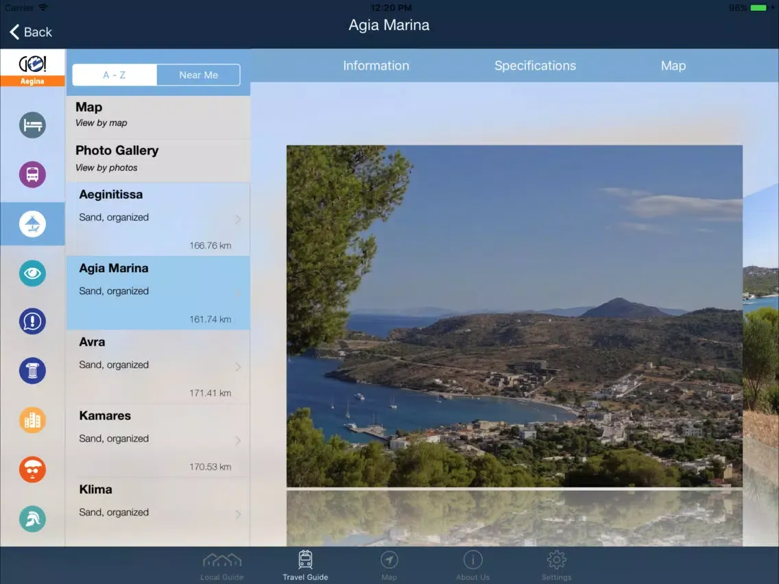 Aegina Amazing Travel Guide - Go! Aegina iPad 应用截图