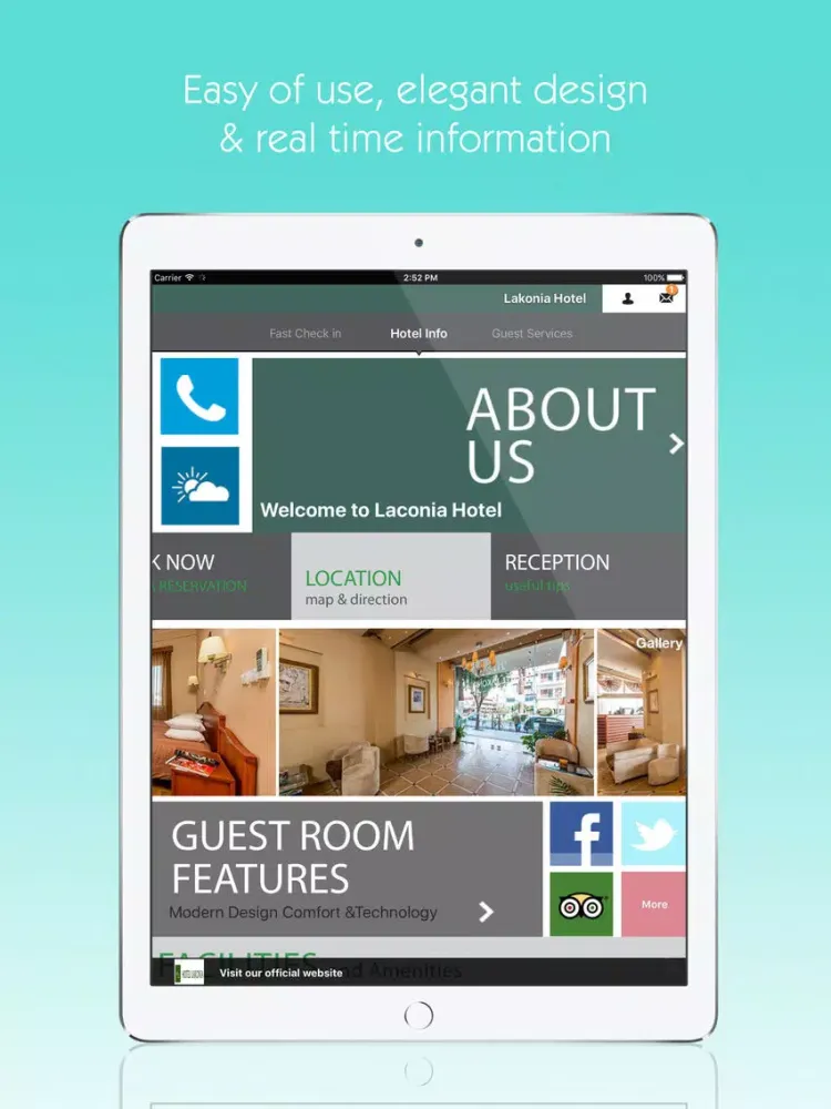 Lakonia Hotel iPad 应用截图