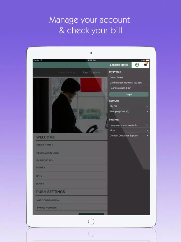 Lakonia Hotel iPad 应用截图
