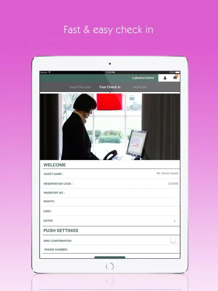 Lakonia Hotel iPad 应用截图