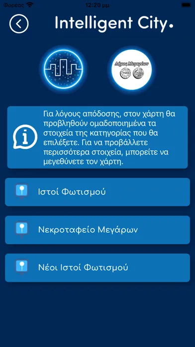 IntelligentCity Megara Ekran Görüntüleri
