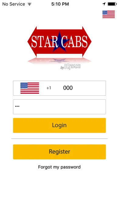 Ảnh chụp màn hình của Star Cab