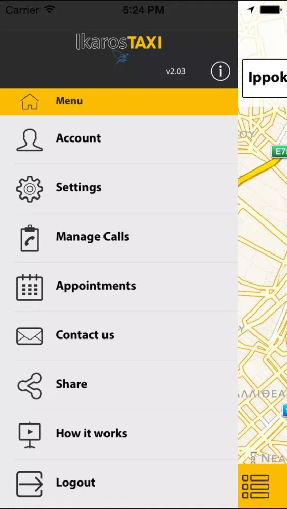 Ikaros Radio Taxi স্ক্রিনশট