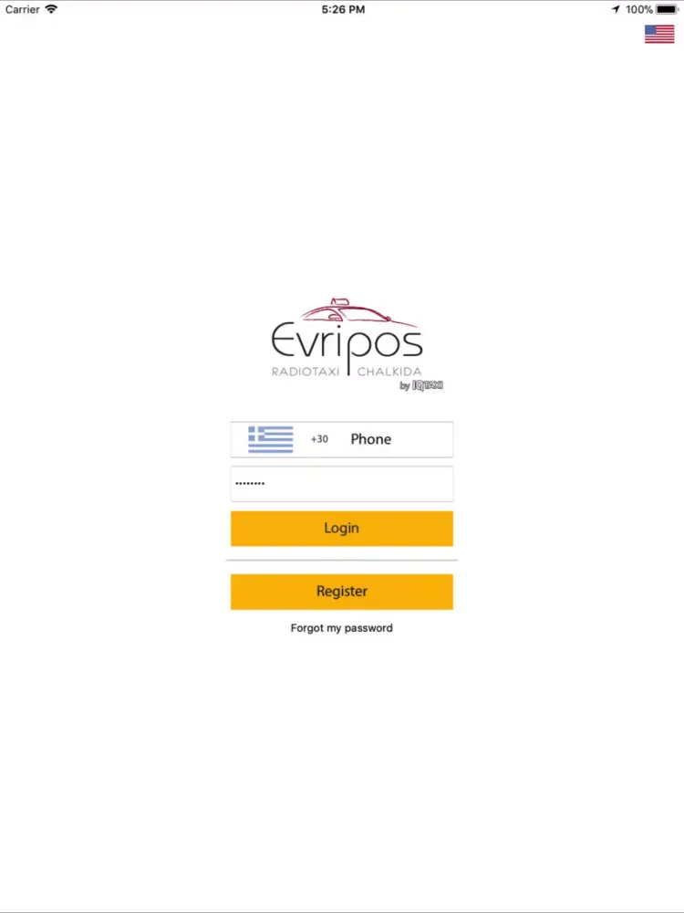 Evripos RadioTaxi Chalkidas iPad  سکرین شاٹس