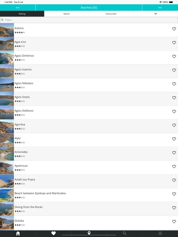 Tangkapan skrin EG | Explore Kythnos iPad 