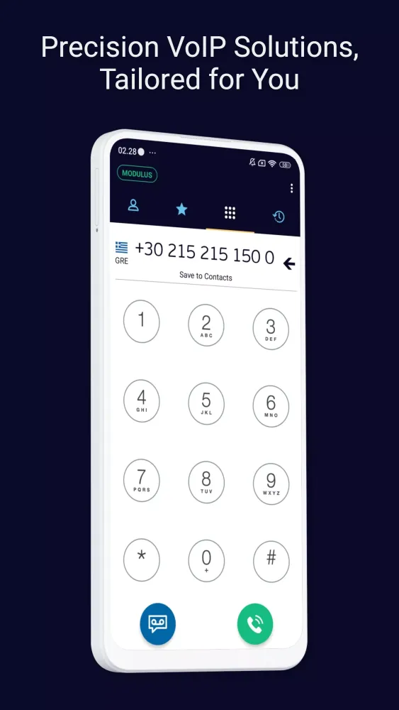 modulus VoIP SoftPhone سکرین شاٹس