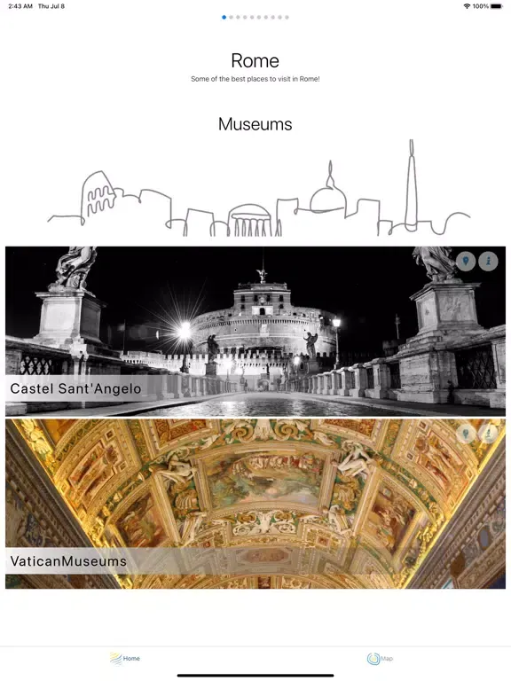 Rome Best Places iPad 应用截图