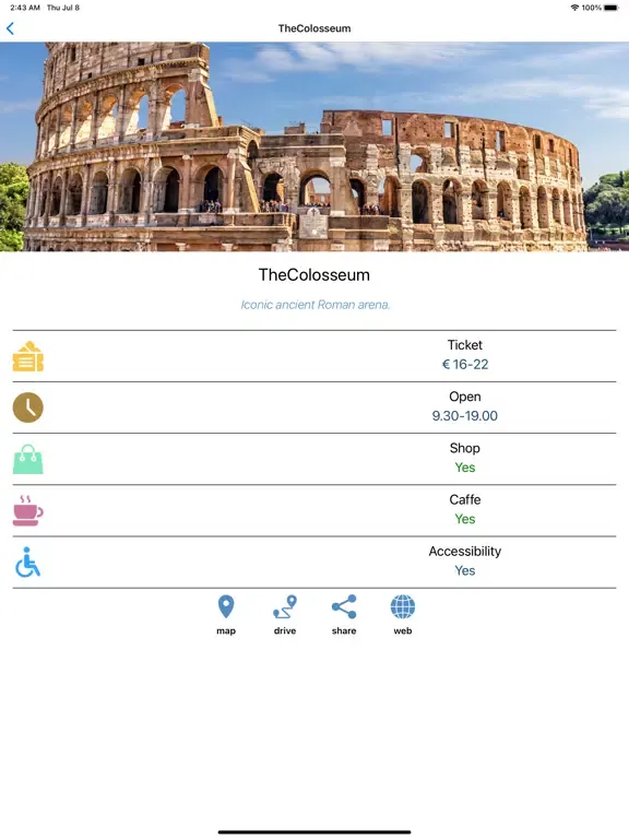 Rome Best Places iPad 应用截图