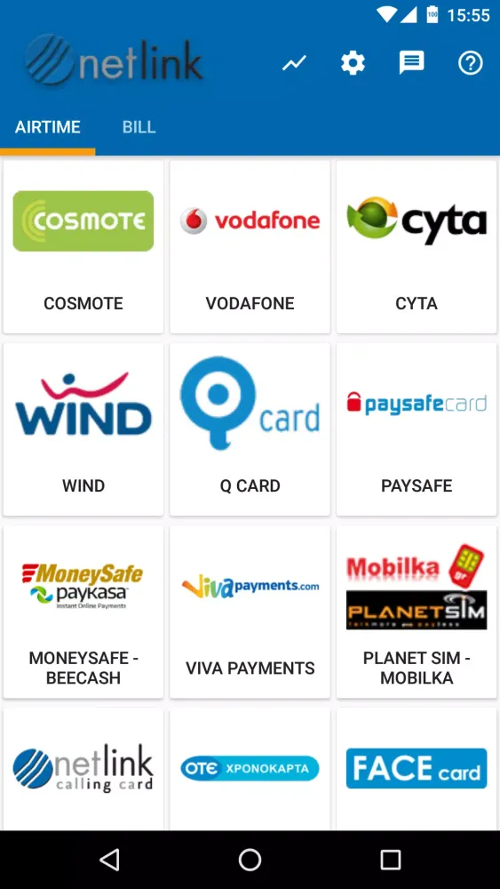 Screenshot di Netlink Airtime