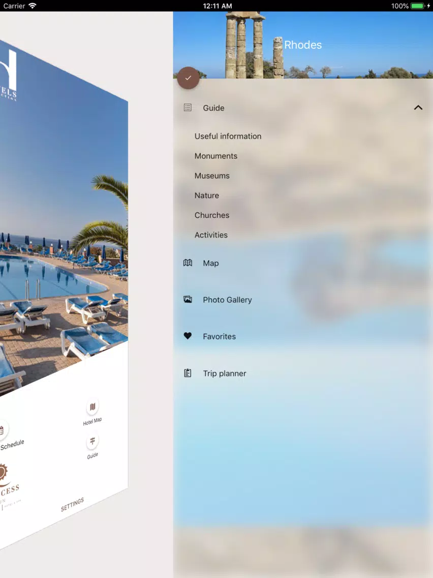 Ảnh chụp màn hình của Princess Sun Hotel iPad 