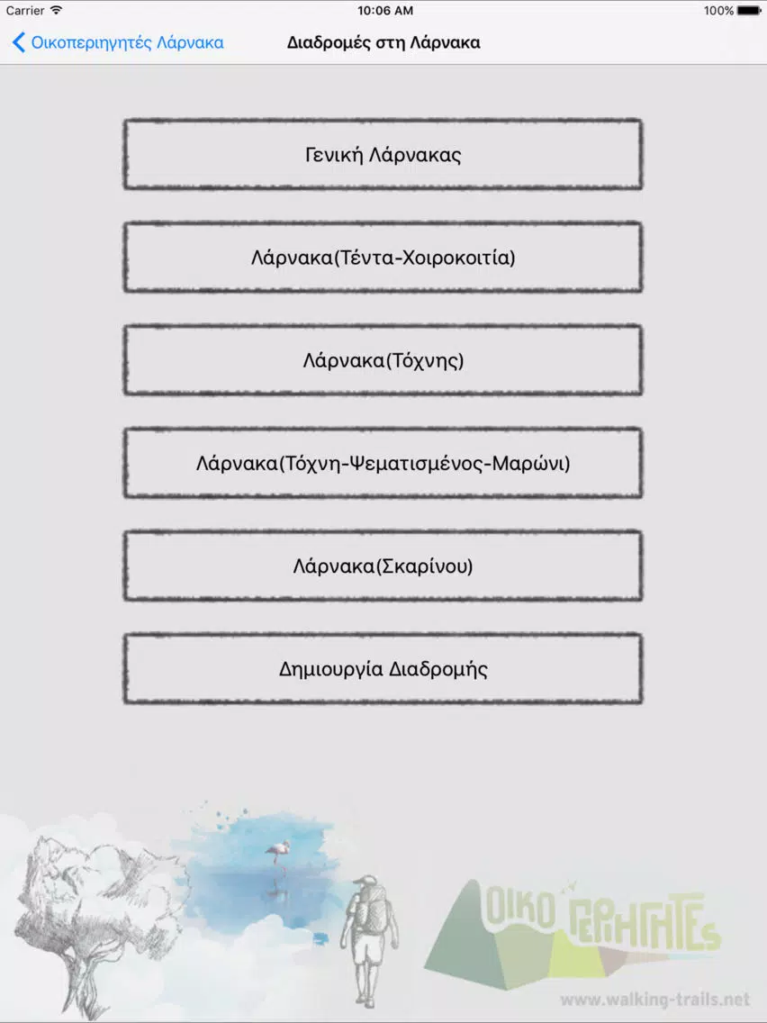 Larnaca OikoTrails EL iPad 应用截图