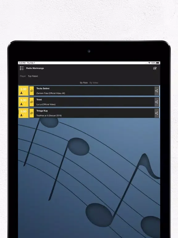 Marimanga Radio iPad  Screenshots
