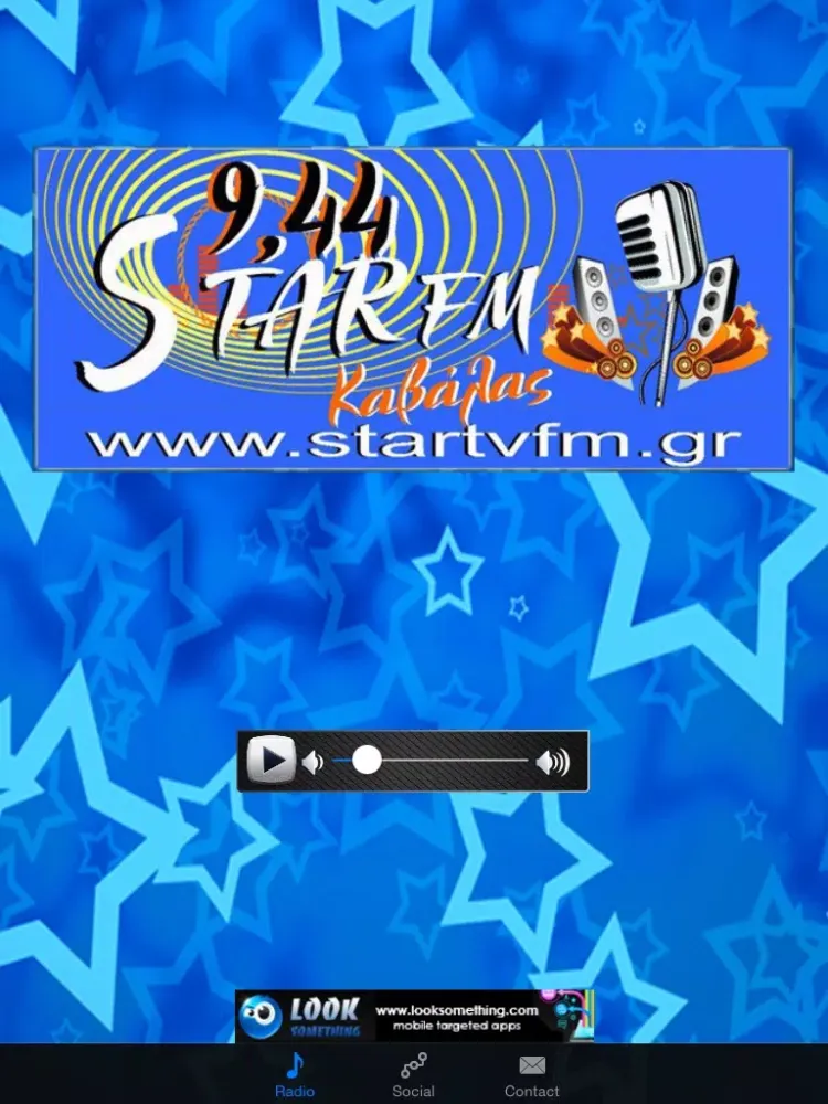 Tangkapan layar Star Kavalas 94.4FM Radio iPad 