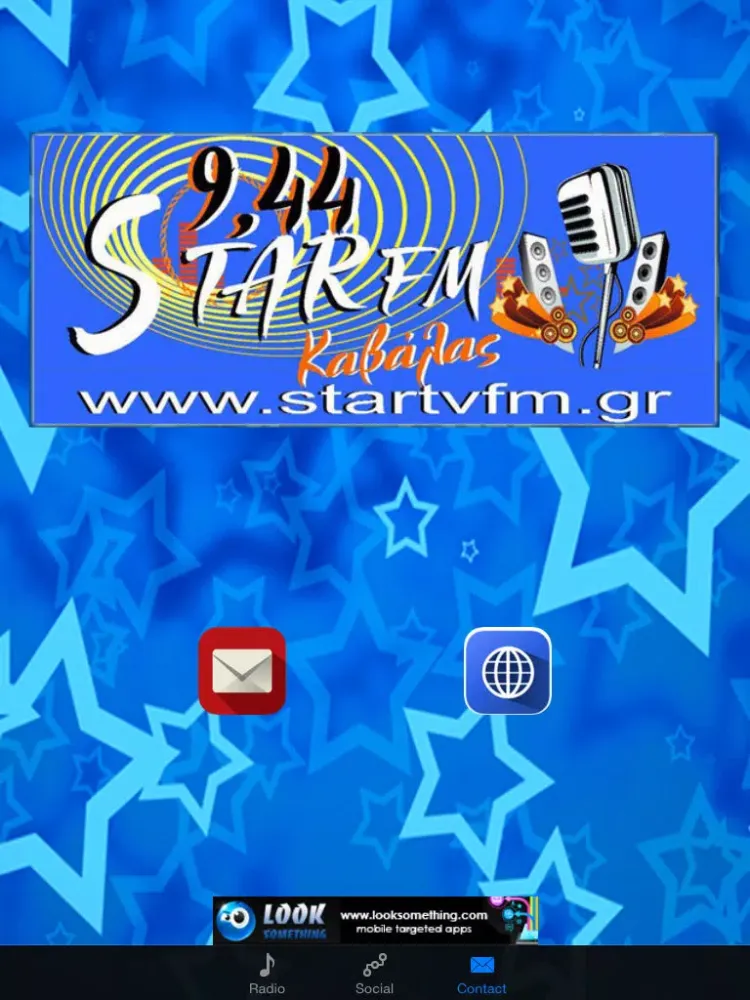 Tangkapan layar Star Kavalas 94.4FM Radio iPad 