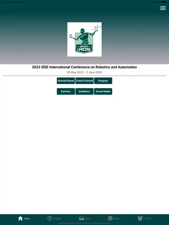 IROS 2023 iPad 应用截图