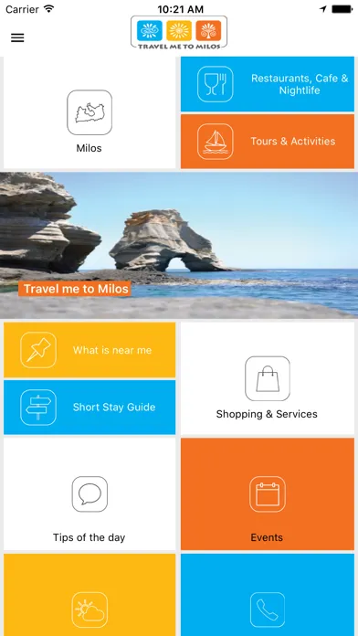 Milos Guide App Ekran Görüntüleri