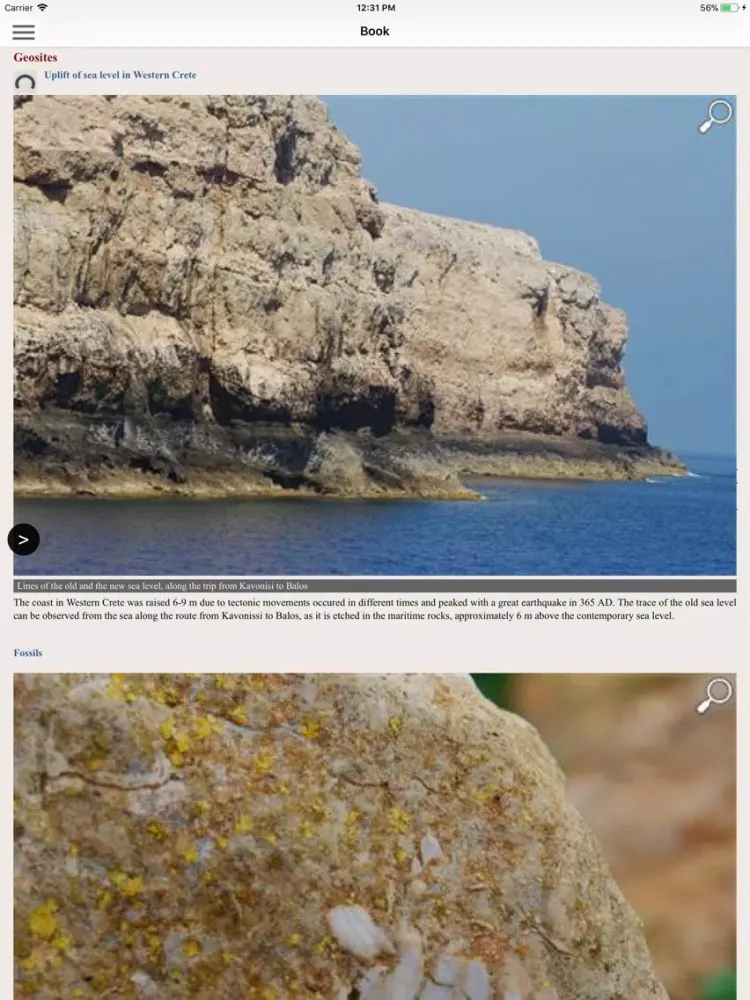 ภาพหน้าจอของ Crete: Gramvousa topoguide iPad 