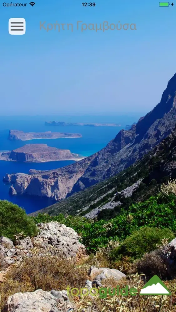 ภาพหน้าจอของ Crete: Gramvousa topoguide