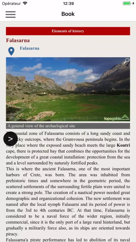 ภาพหน้าจอของ Crete: Gramvousa topoguide