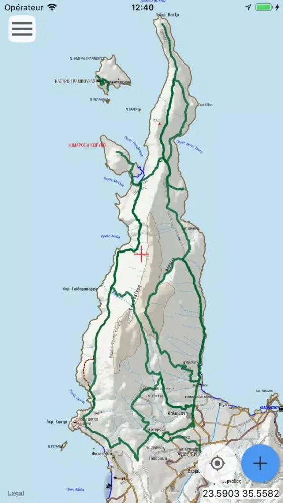 ภาพหน้าจอของ Crete: Gramvousa topoguide