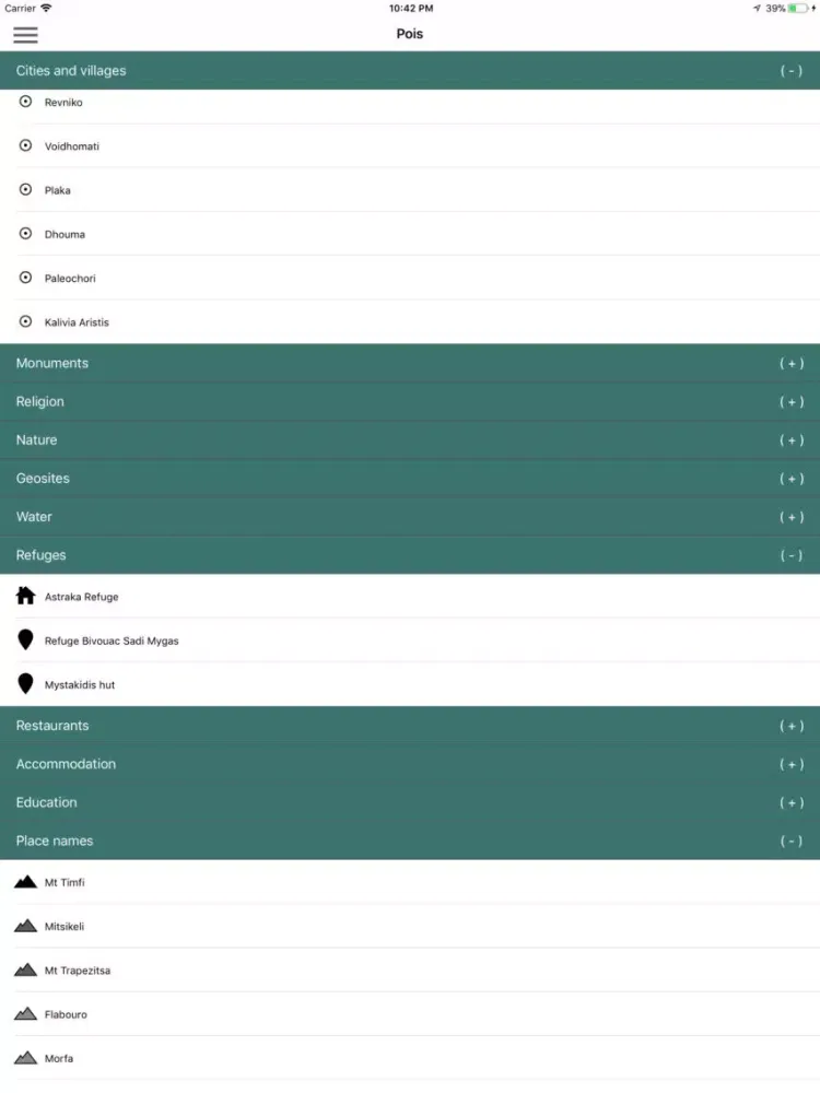 Zagori topoguide iPad 应用截图