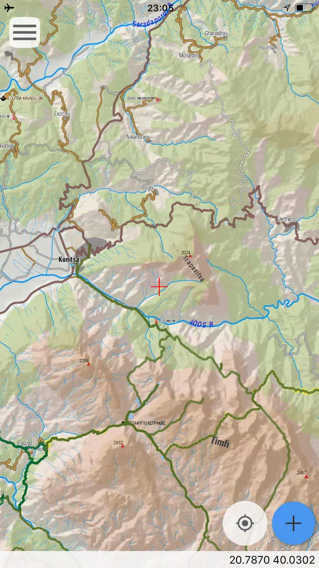 Capturas de pantalla de Zagori topoguide