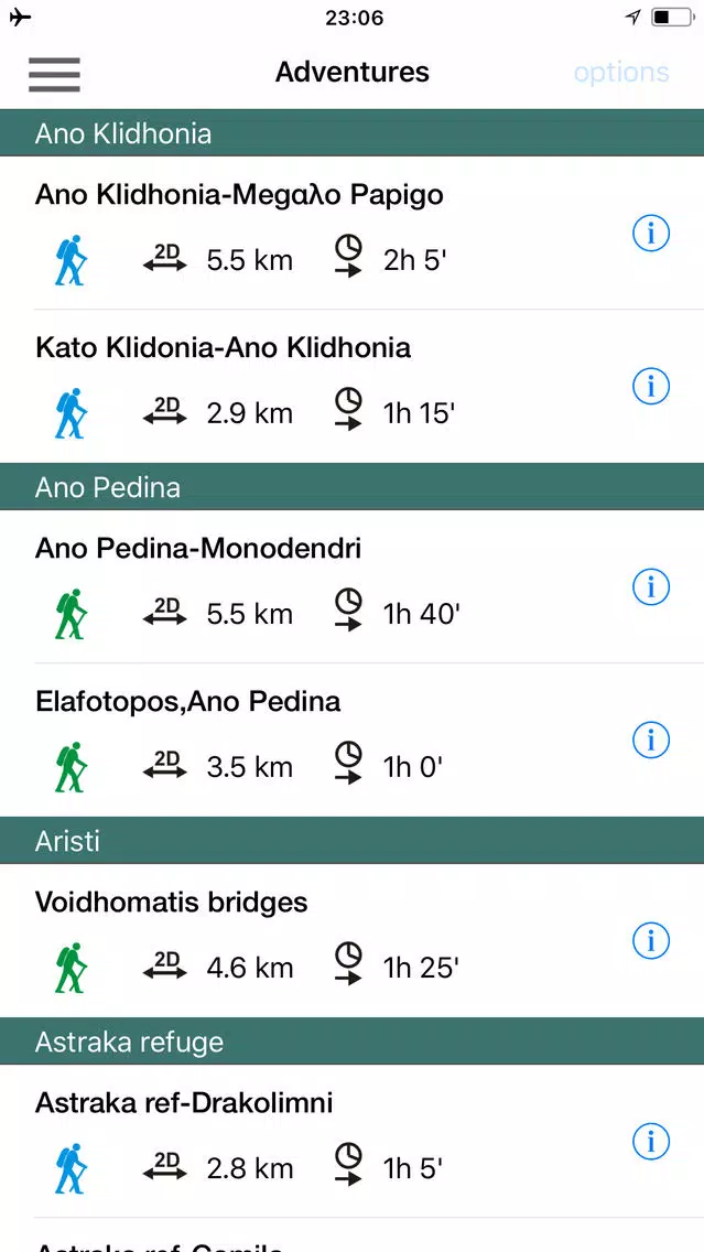 Capturas de pantalla de Zagori topoguide