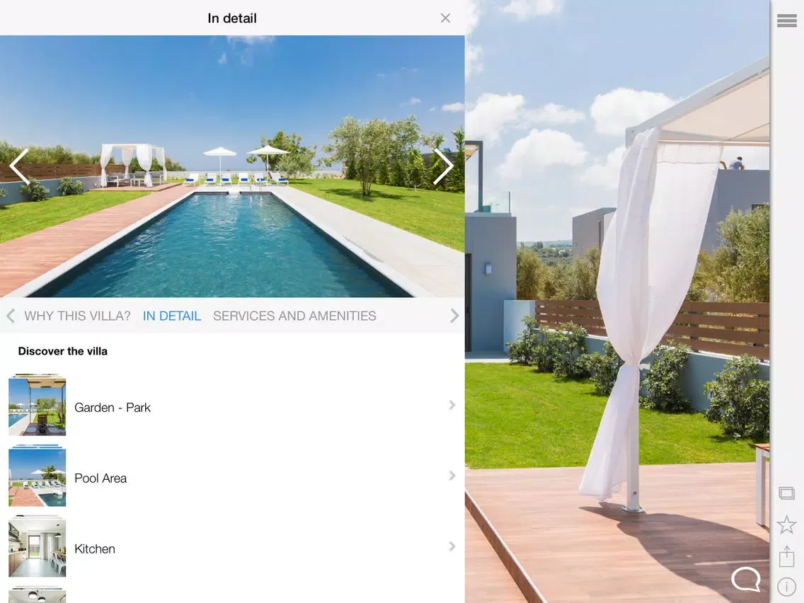 Vilana Exclusive Villas iPad 应用截图