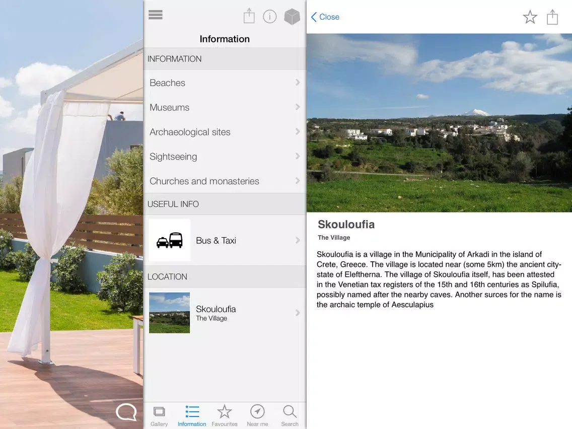Vilana Exclusive Villas iPad 应用截图