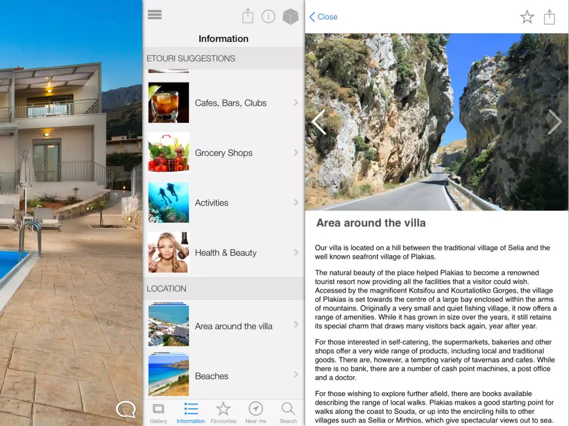 Villa Thromila iPad  Screenshots