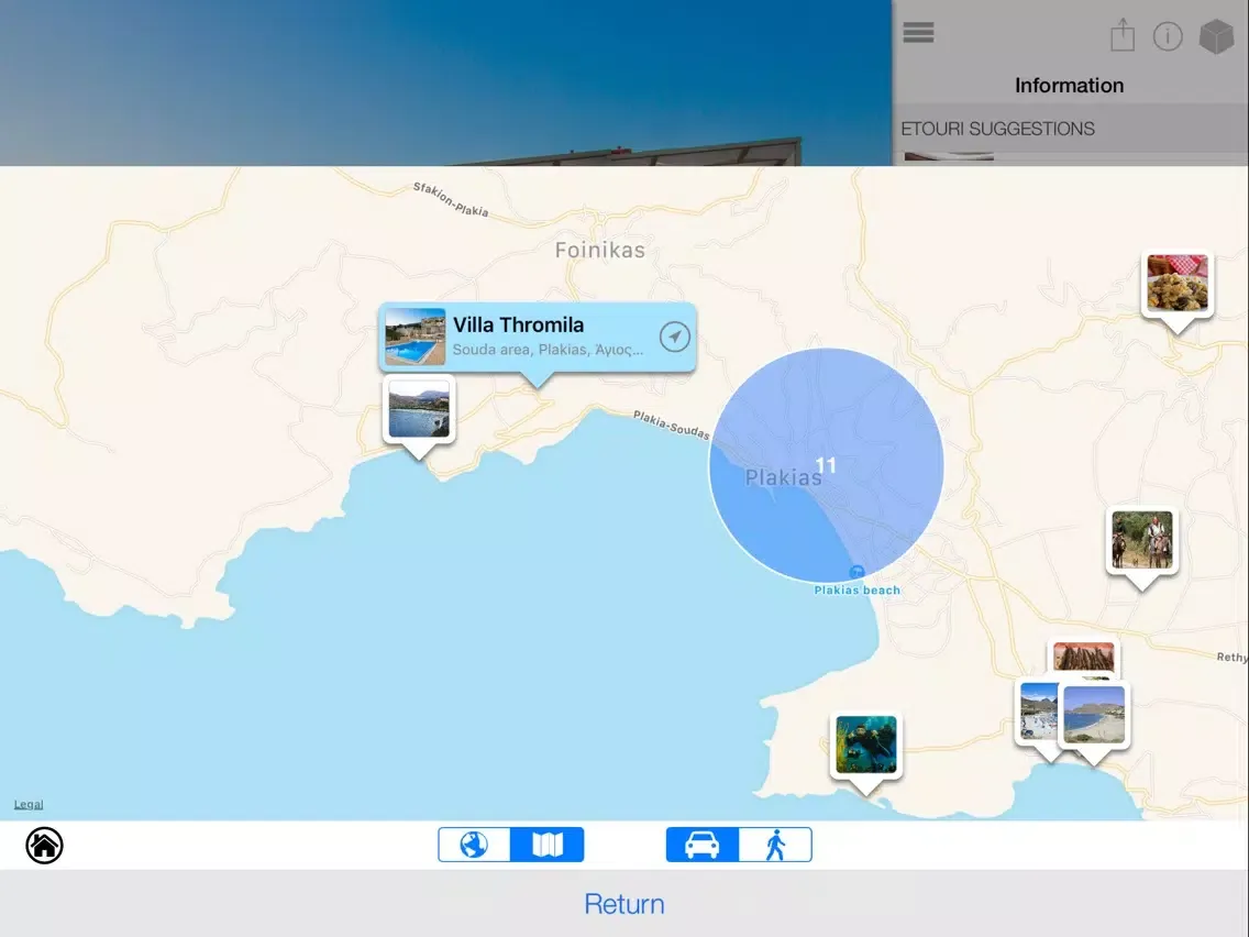 Villa Thromila iPad  Screenshots