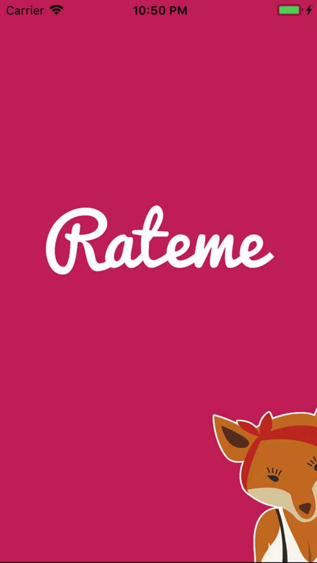 Rateme Application Screenshots