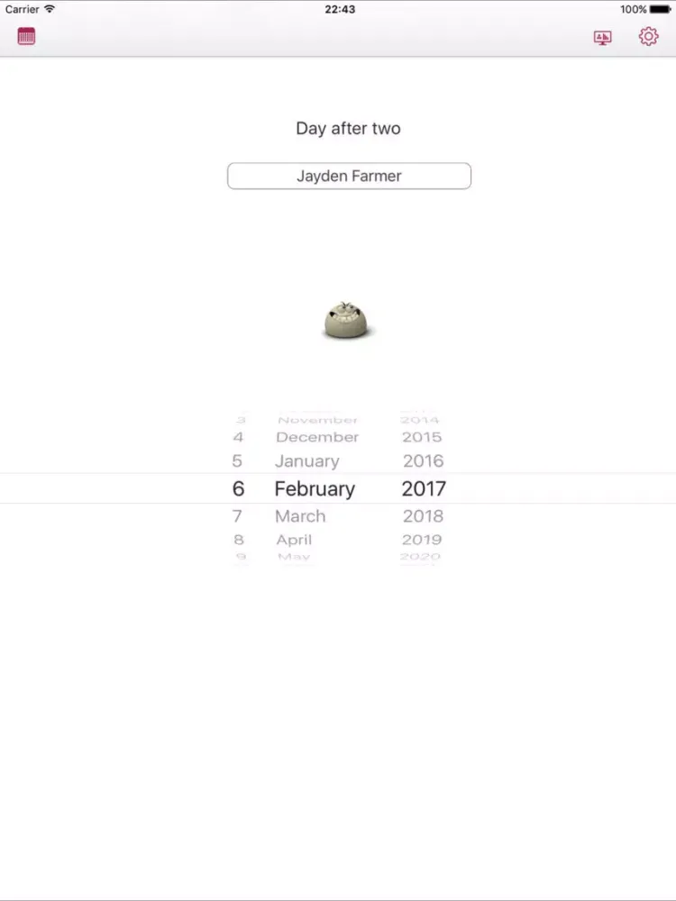 Ảnh chụp màn hình của Schedule work shifts iPad 
