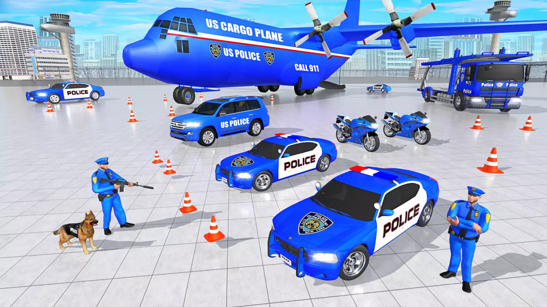 Police Vehicle Cargo Truck Sim স্ক্রিনশট