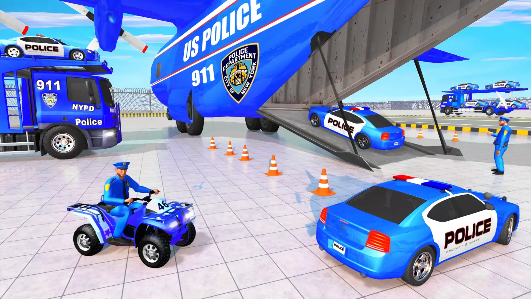 Police Vehicle Cargo Truck Sim স্ক্রিনশট