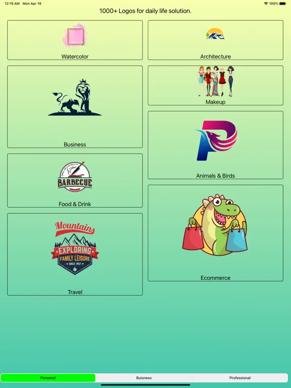 Business Logo Creator & Design iPad  Ekran Görüntüleri