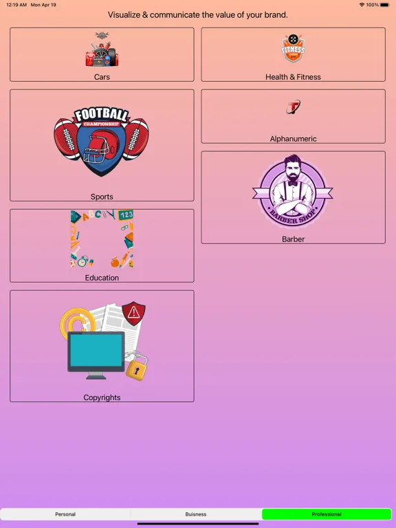 Capturas de tela do Logo Maker and Design Creator iPad 