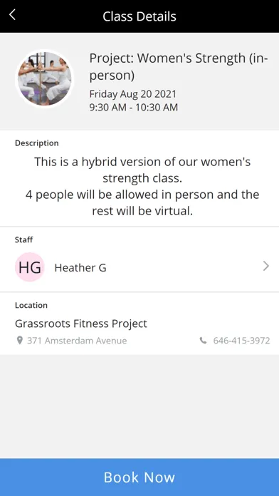 Grassroots Fitness Project应用截图