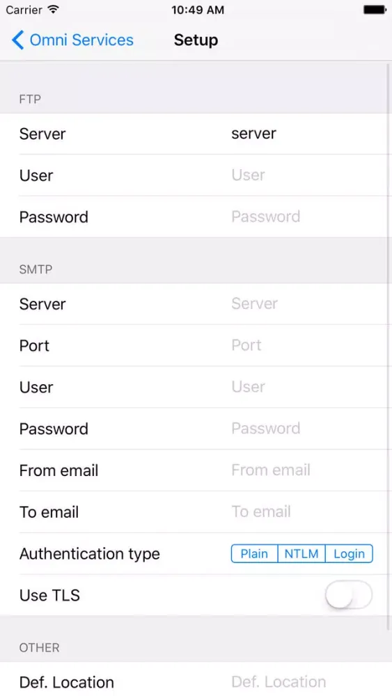 Omni Services App স্ক্রিনশট
