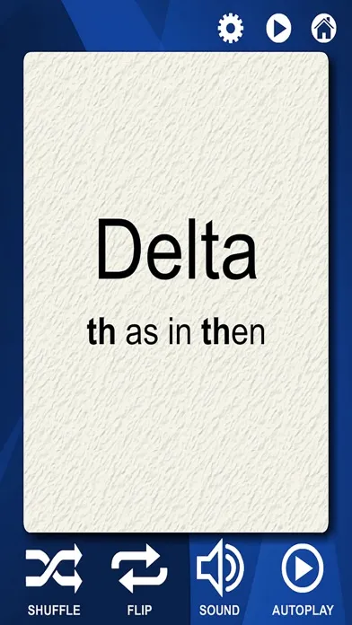 Capturas de tela do Greek Alphabet Flash Cards