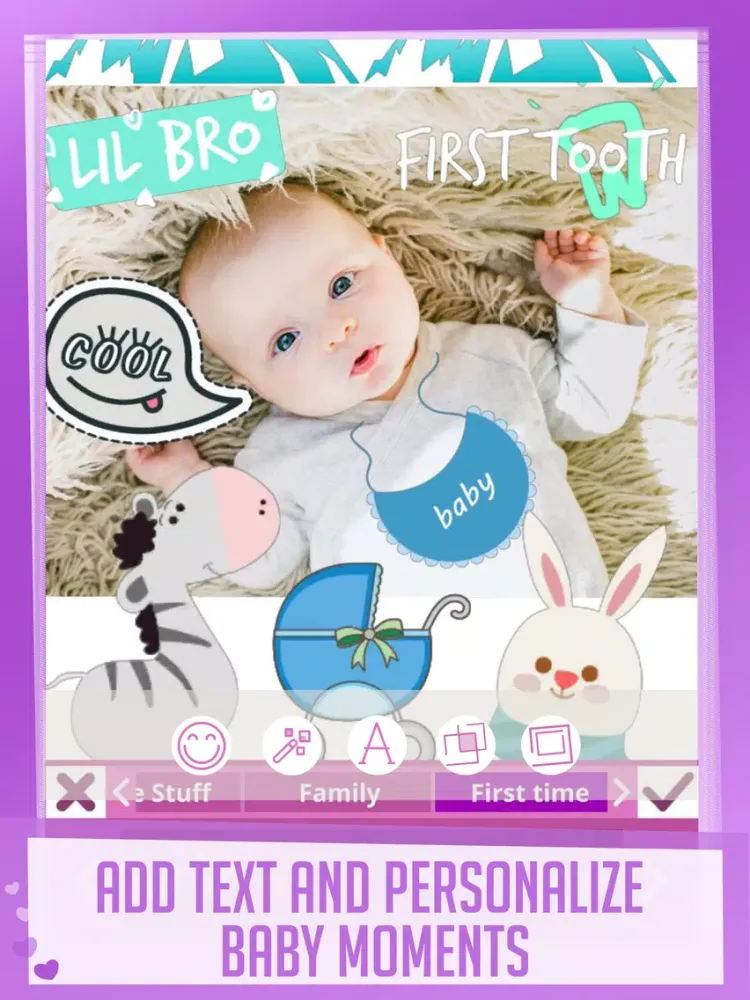 Tangkapan layar Babily - Baby Milestones Story iPad 