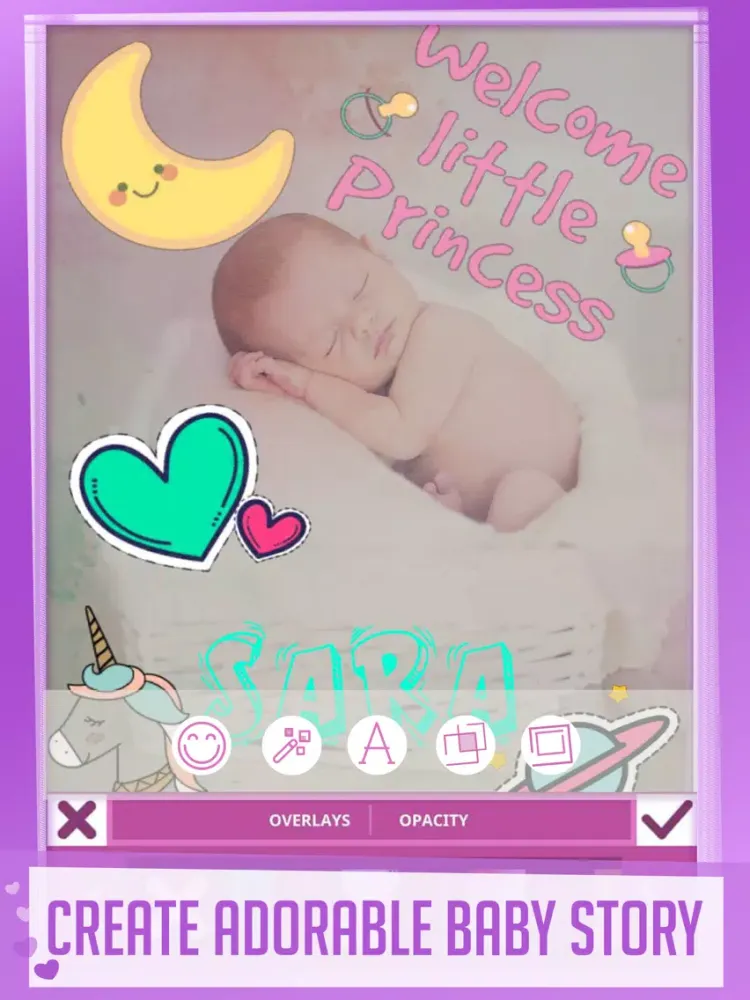 Tangkapan layar Babily - Baby Milestones Story iPad 