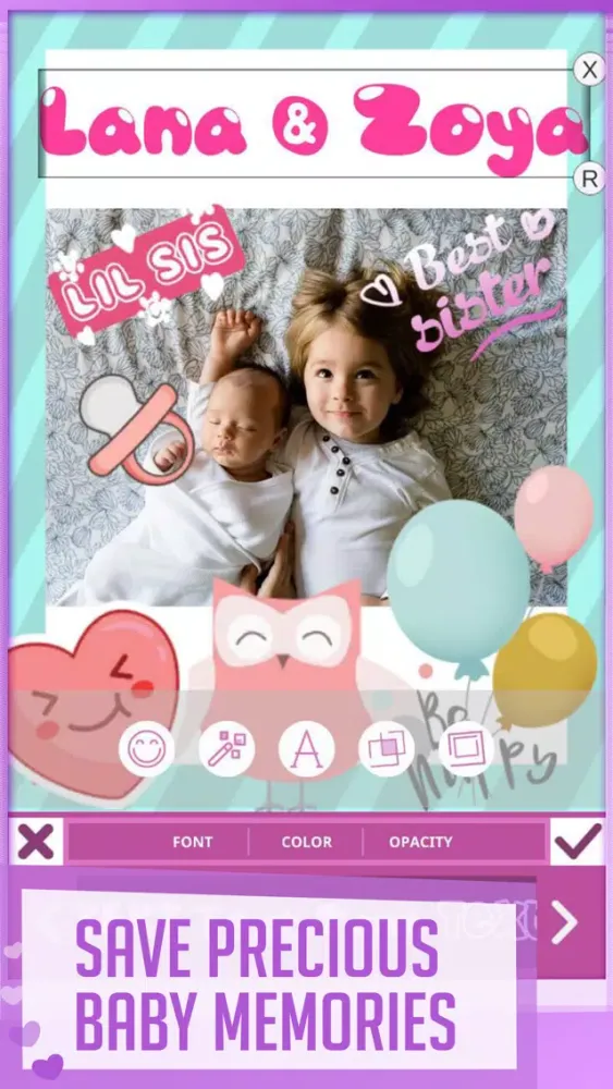 Tangkapan layar Babily - Baby Milestones Story