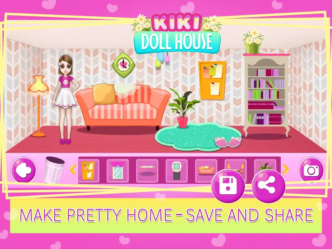 KiKi DollHouse Decoration Game iPad  Screenshots