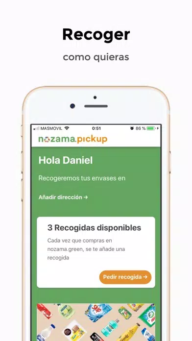 Capturas de tela do Nozama PickUp