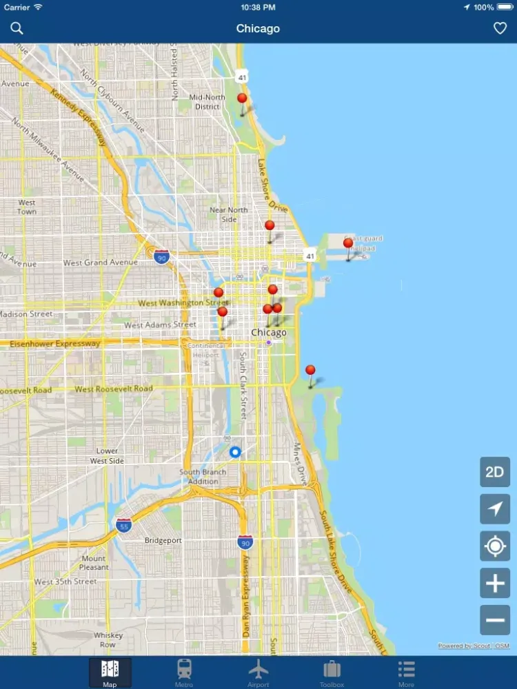 Capturas de pantalla de Chicago Offline Map - City Metro Airport iPad 