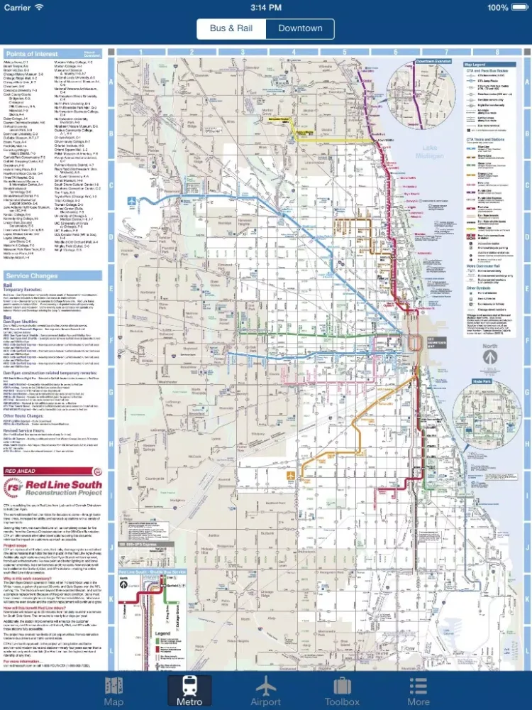 Capturas de pantalla de Chicago Offline Map - City Metro Airport iPad 