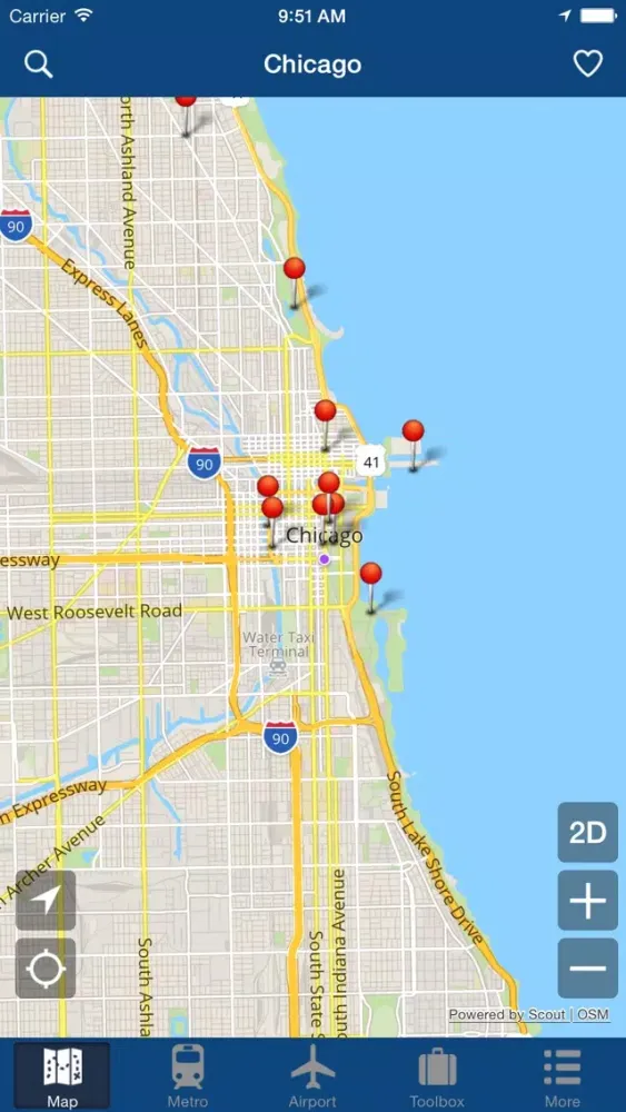 Capturas de pantalla de Chicago Offline Map - City Metro Airport